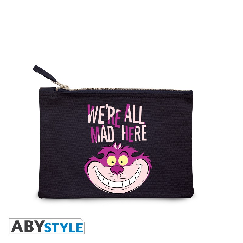 DISNEY - Cosmetic Case - "We're all mad here" - Blue - ABYBAG312