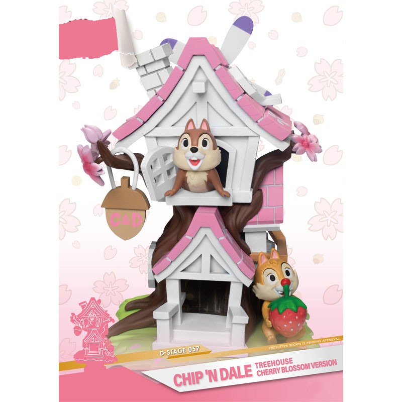 Beast Kingdom DISNEY - D-Stage Chip'n Dale - Three House Cherry Blossom Version16cm