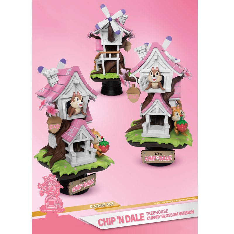 Beast Kingdom DISNEY - D-Stage Chip'n Dale - Three House Cherry Blossom Version16cm