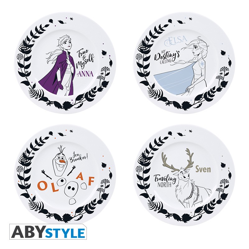 DISNEY - Set of 4 Plates - Frozen 2 Heroes - ABYTAB013