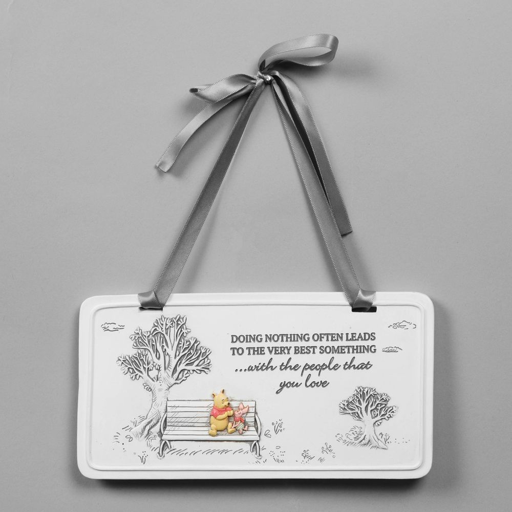 Disney Christopher Robin Winnie the Pooh Rectangle Plaque - DI563