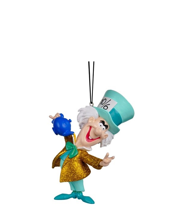 Disney Alice in Wonderland Mad Hatter 3D Resin Hanging Ornament