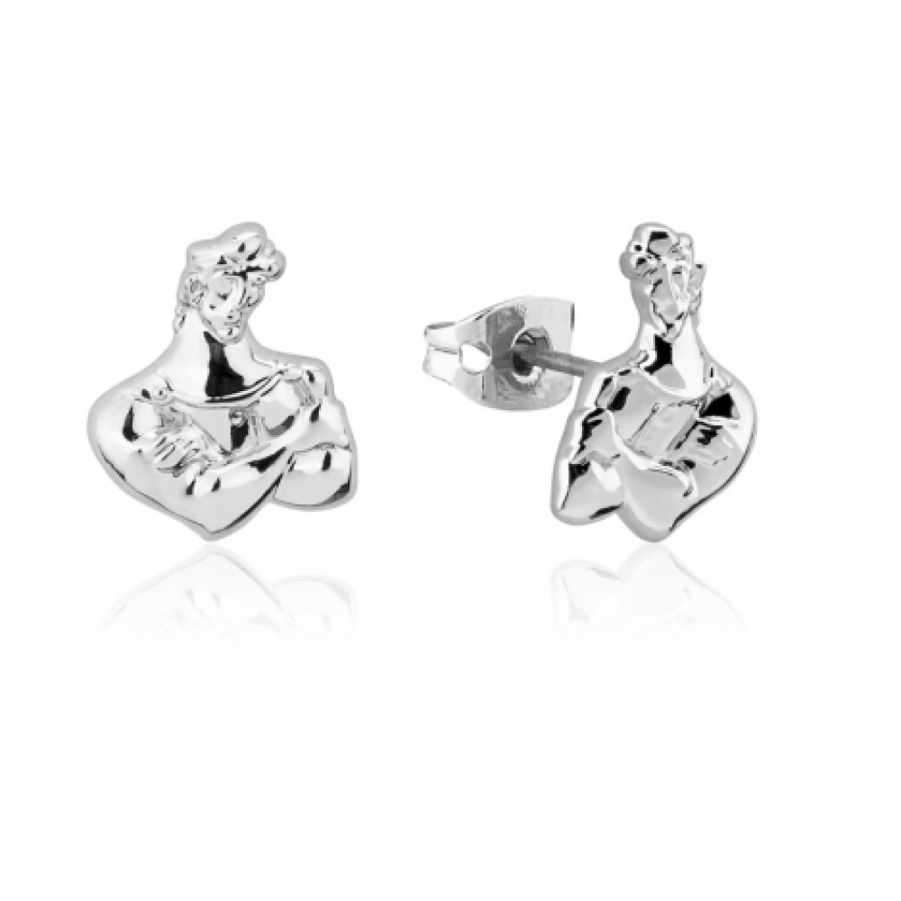 Disney White Gold-Plated Hercules Muscle Earrings - DSE663