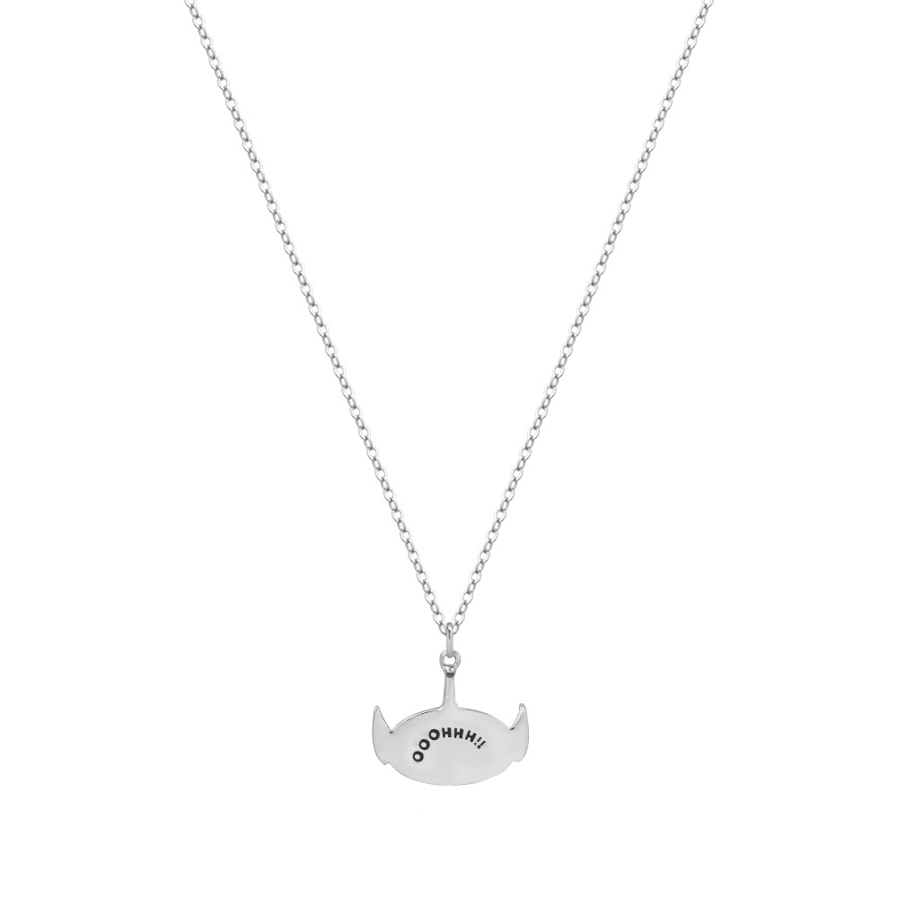 Disney Pixar Toy Story White Gold-Plated Alien Necklace - DSN1002