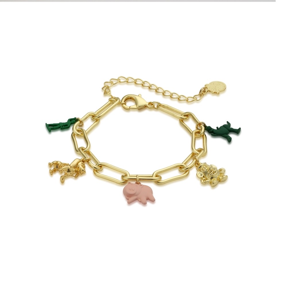 Disney Pixar Toy Story Gold-Plated Charm Bracelet - DYB1008