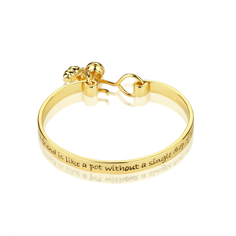 Disney Winnie the Pooh Gold-Plated Friendship Bracelet