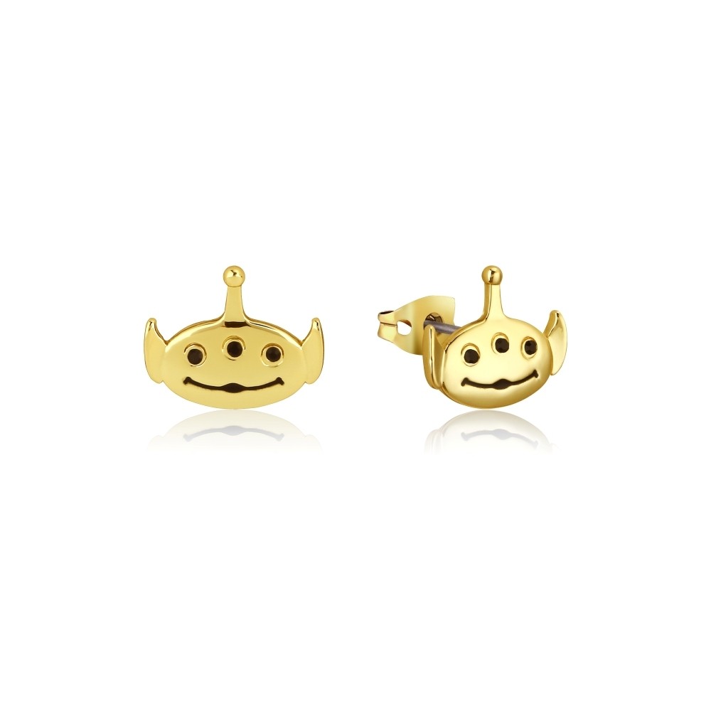 Disney Pixar Toy Story Gold-Plated Alien Stud Earrings - DYE1002