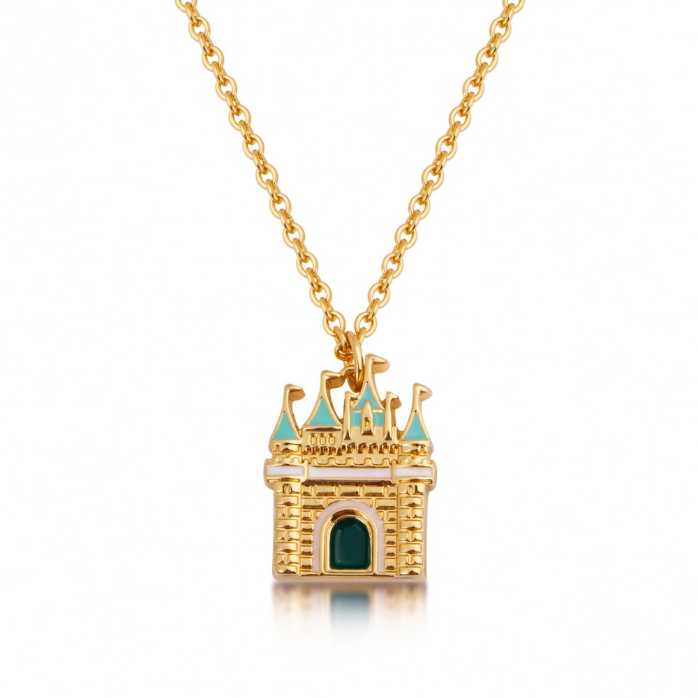 Disney Gold-Plated Cinderella Magic Castle Necklace - DYN0770