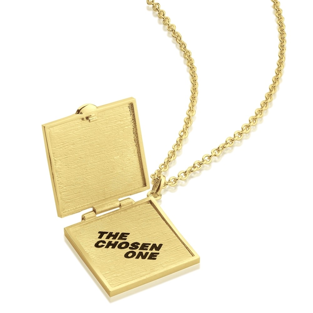 Disney Pixar Toy Story Gold-Plated Pizza Planet Box Necklace - DYN1001