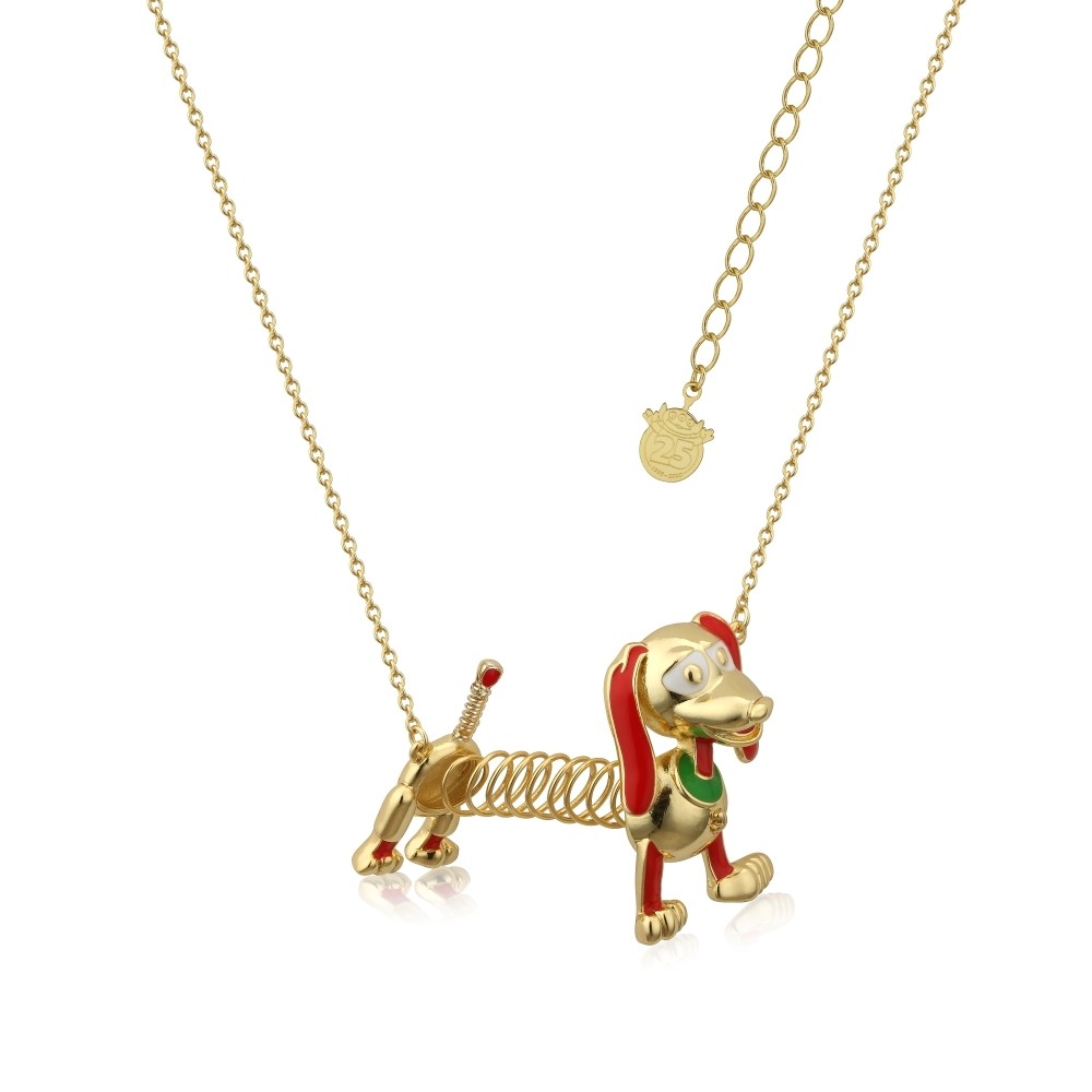 Disney Pixar Toy Story Gold-Plated Slinky Dog Necklace - DYN1006