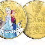 Frozen Gold-Plated Commemorative Coin