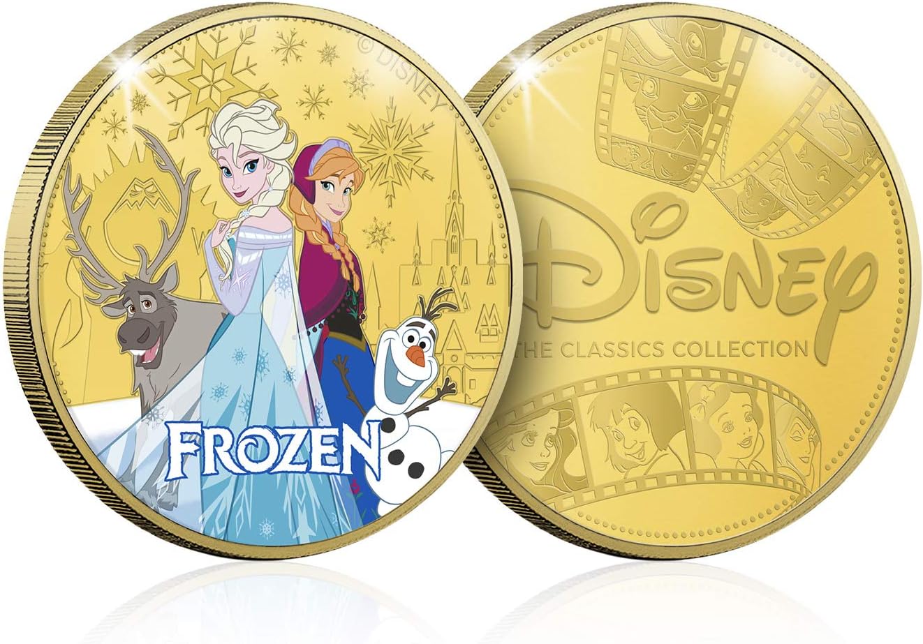 Frozen Gold-Plated Commemorative Coin