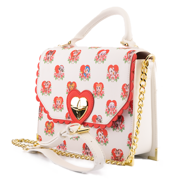 LOUNGEFLY FUNKO VILLAINOUS VALENTINES CROSSBODY BAG