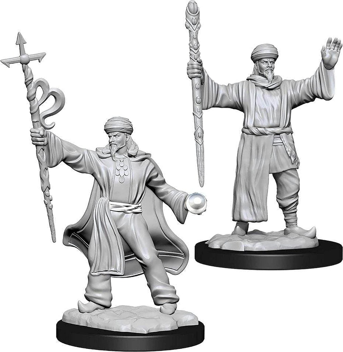 D&D Nolzurs Unpainted Miniature Human Wizard