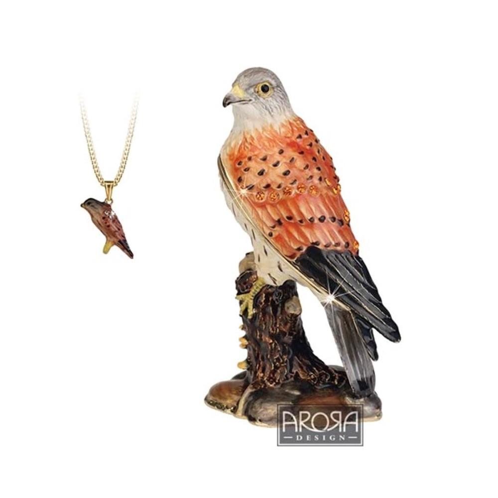 Secrets from Hidden Treasures Kestrel Trinket Box with Necklace