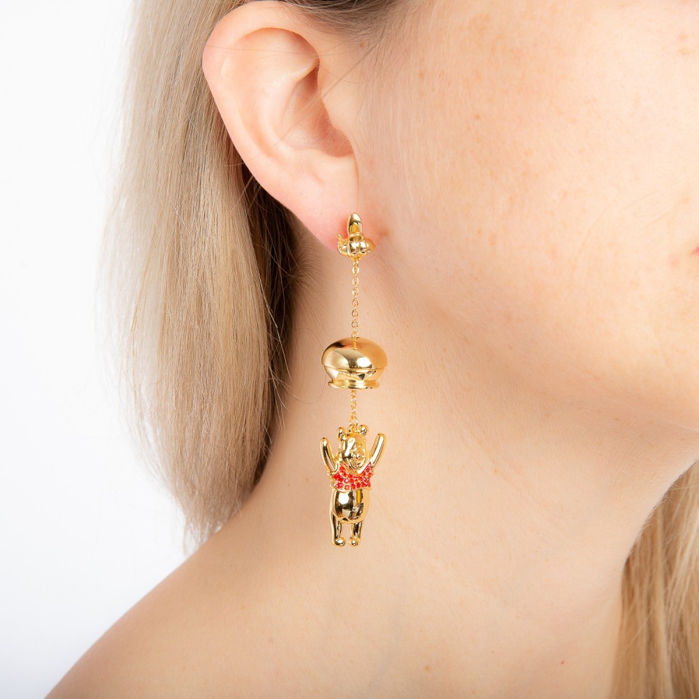 Disney Winnie the Pooh Gold-Plated Honey Pot Earrings