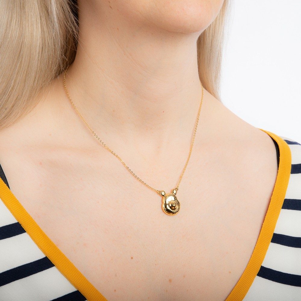 Disney Winnie the Pooh Gold-Plated Pooh Character Necklace