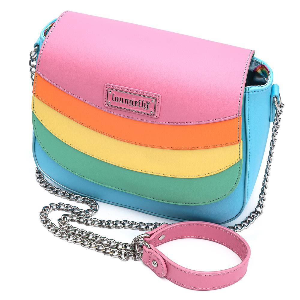 Loungefly Rainbow Pride Cross Body Chain Strap Bag - LFTB0626