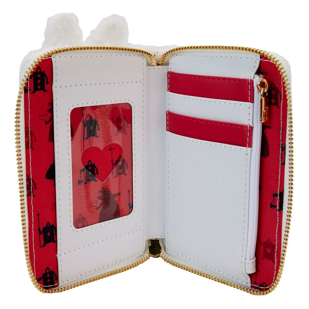 Loungefly Disney Alice in Wonderland White Rabbit Cosplay Zip Around Wallet