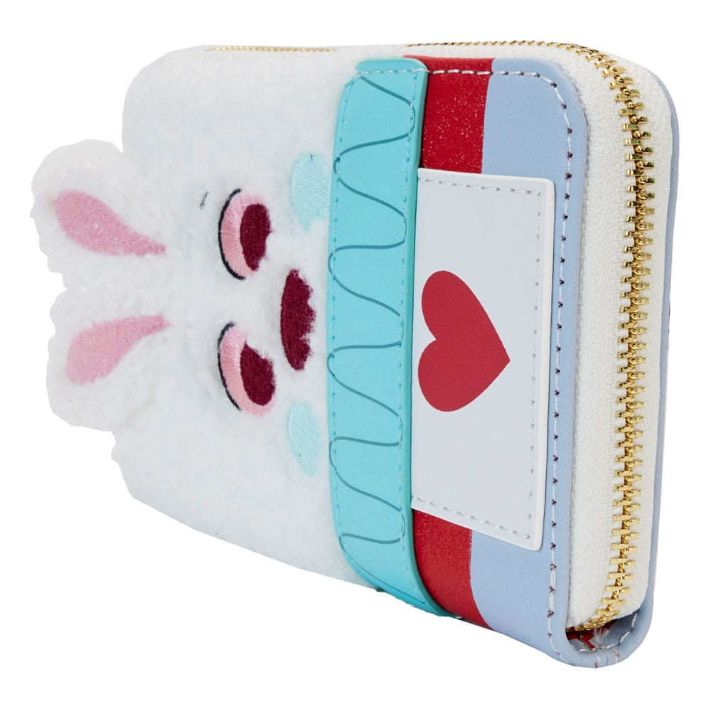 Loungefly Disney Alice in Wonderland White Rabbit Cosplay Zip Around Wallet