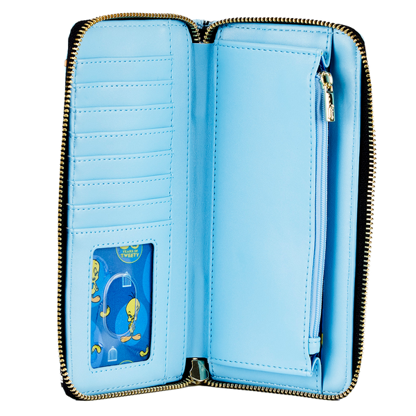 Loungefly Tweety and Sylvester AOP Zip Wallet - Looney Tunes