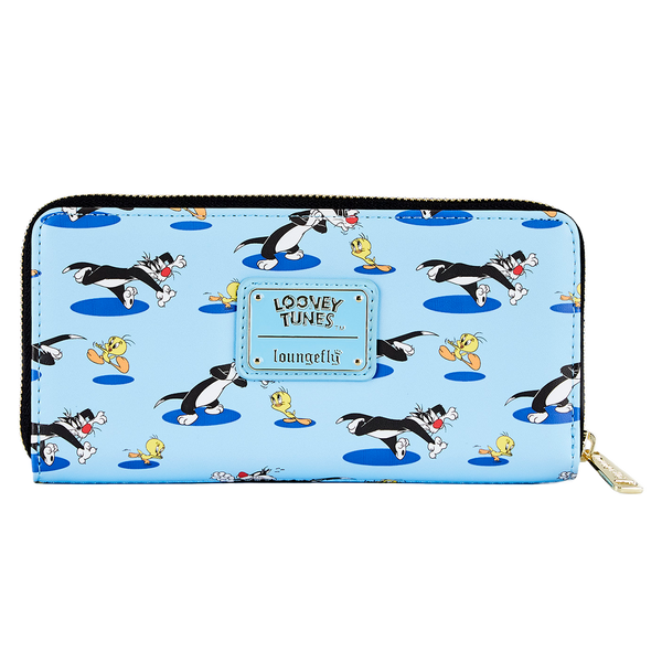 Loungefly Tweety and Sylvester AOP Zip Wallet - Looney Tunes