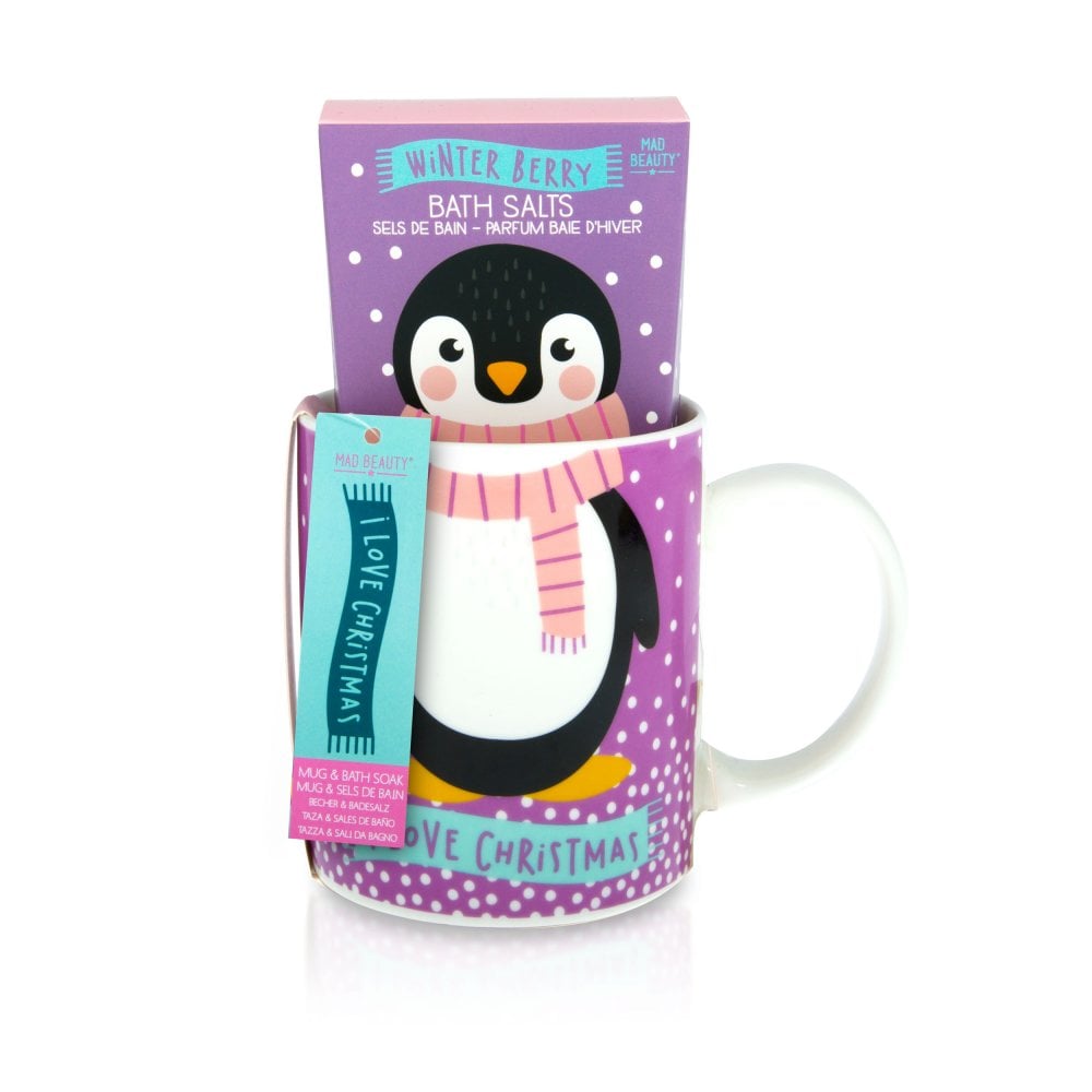 MAD Beauty I Love Christmas Mug & Bath Set - RGILCMS-6