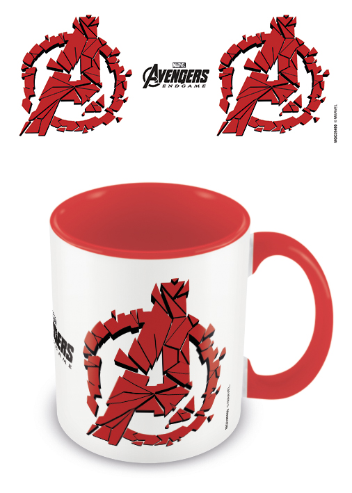 Avengers: Endgame (Shattered Logo) Red  Coloured Inner Mug - MGC25490