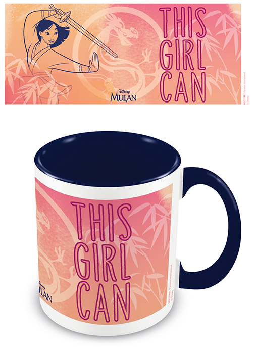 Mulan (This Girl Can) Blue  Coloured Inner Mug - MGC25887