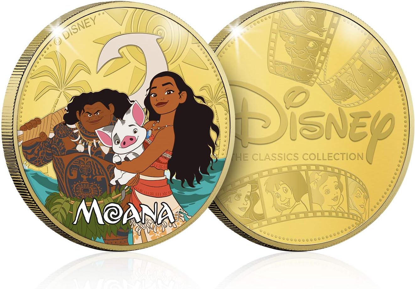 Moana Gold-Plated Commemorative Coin