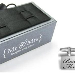 Set of 3 Pairs of Cufflinks - Including Groom, Best Man and Usher