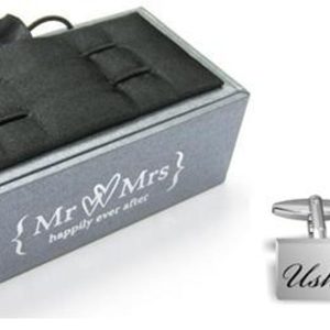 Set of 3 Pairs of Cufflinks - Including Groom, Best Man and Usher