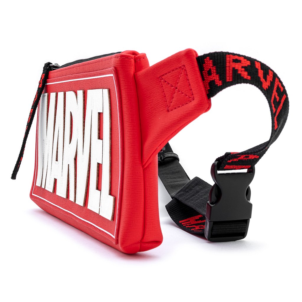 Loungefly Marvel Red Brick Logo Waist/Sling Bag - MVTB0093