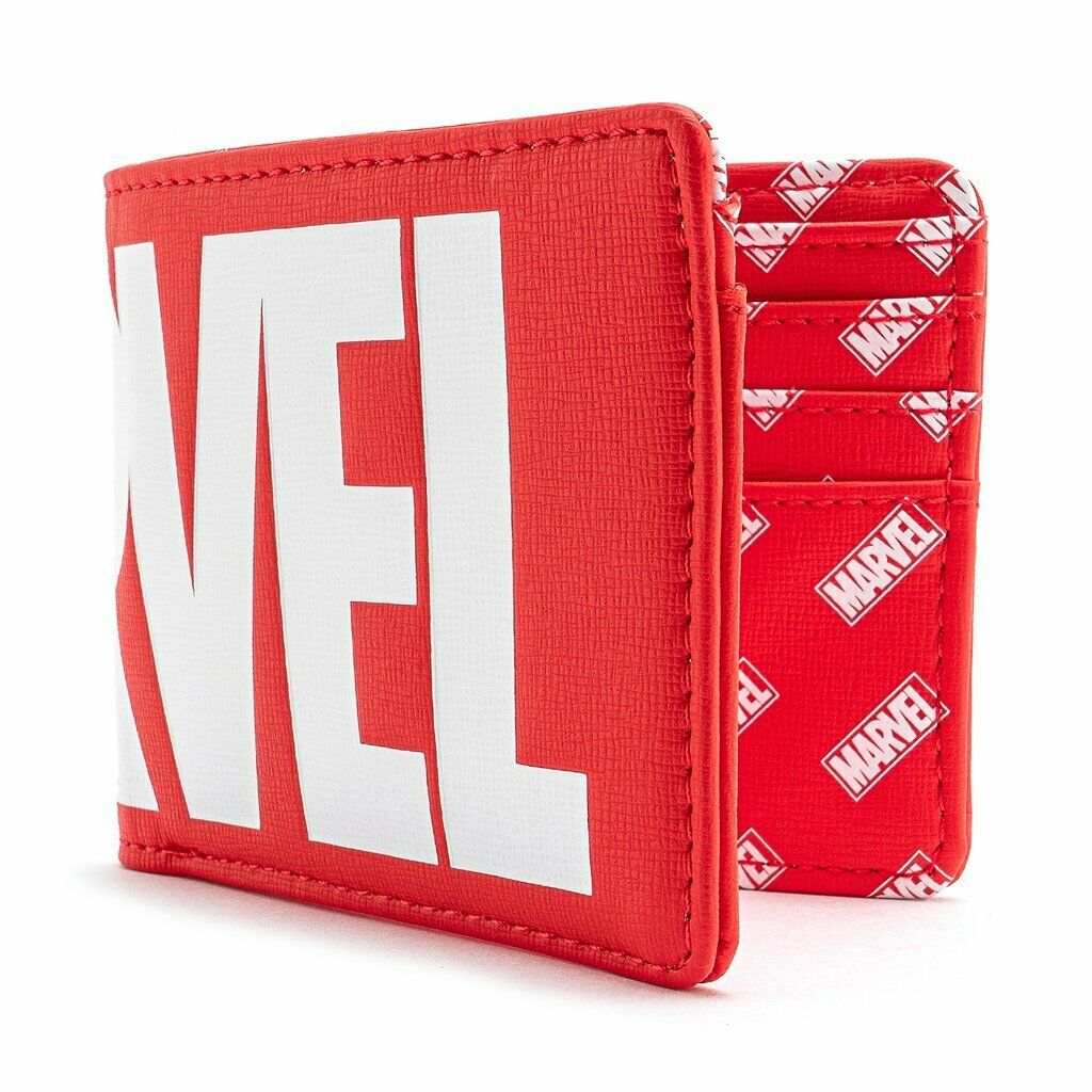 Loungefly Marvel Red Brick Logo BI Fold Wallet - MVWA0108