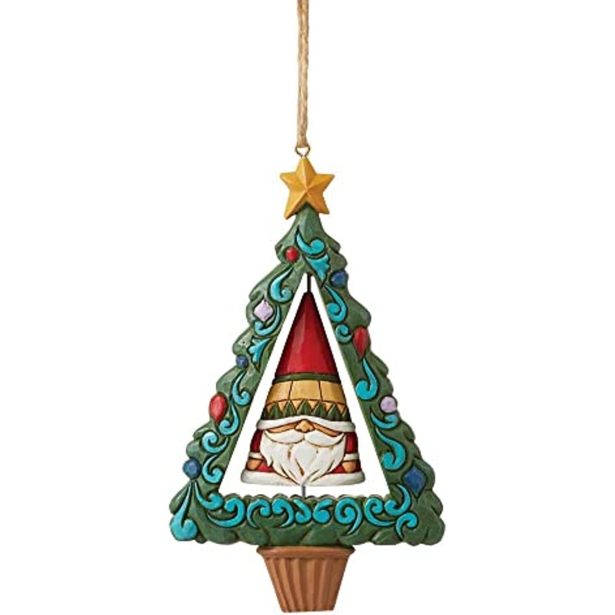 Jim Shore Rotating Gnome Hanging Ornament