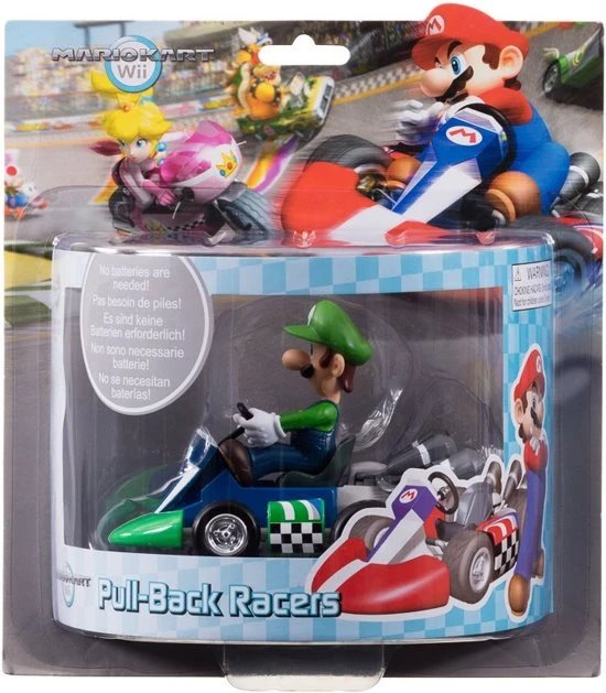 Nintendo 12cm Mario Kart Pullback Luigi