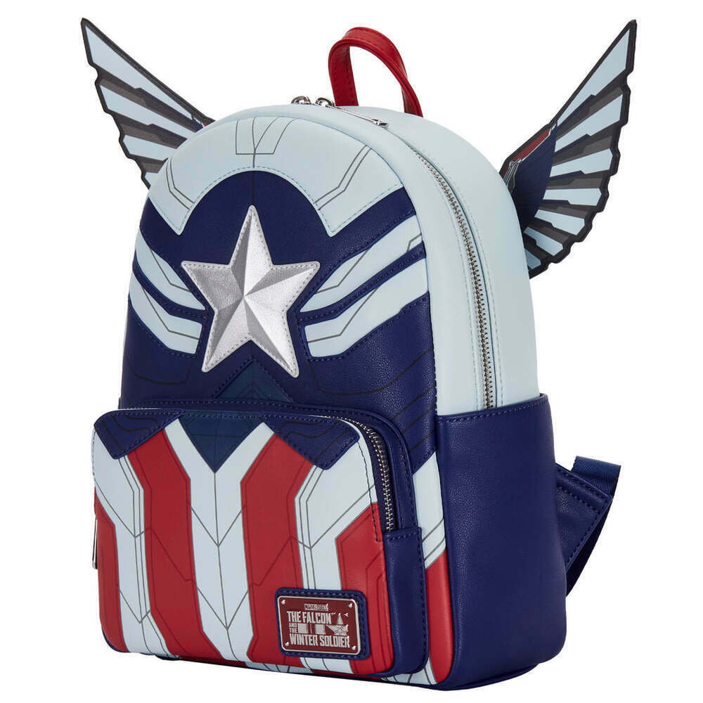 Loungefly: Marvel: Falcon Captain America Cosplay Mini Backpack