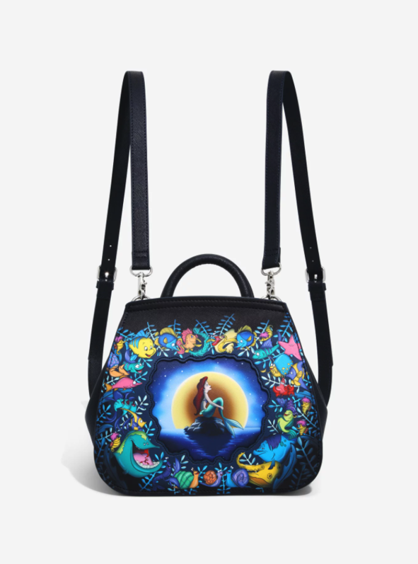 Disney Loungefly - The Little Mermaid Moonlight Convertible Mini Backpack - Box Lunch Exclusive