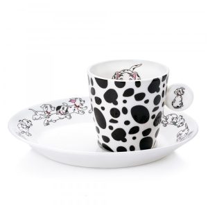 English Ladies 101 Dalmatians Espresso Cup and Saucer