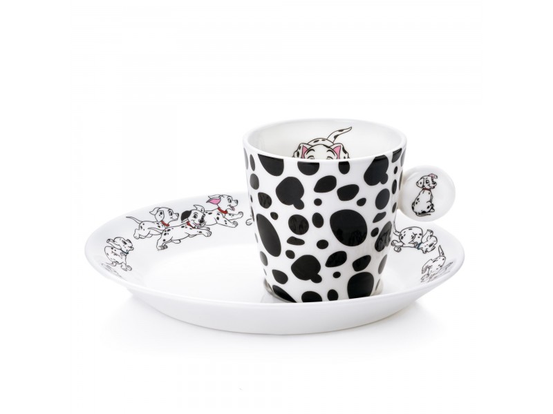 English Ladies 101 Dalmatians Espresso Cup and Saucer