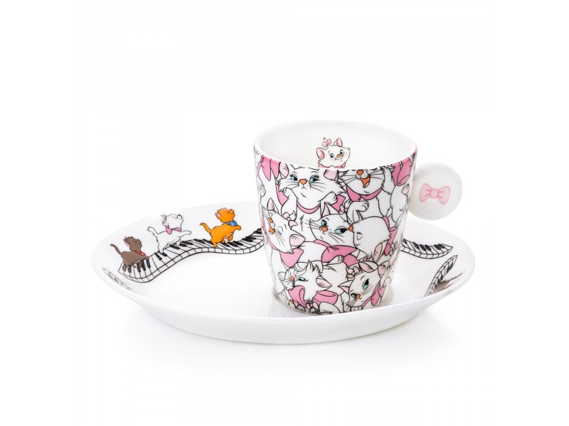 English Ladies Aristocrats Espresso Cup and Saucer