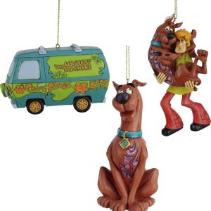 Set of 3 Jim Shore Scooby Hanging Ornaments