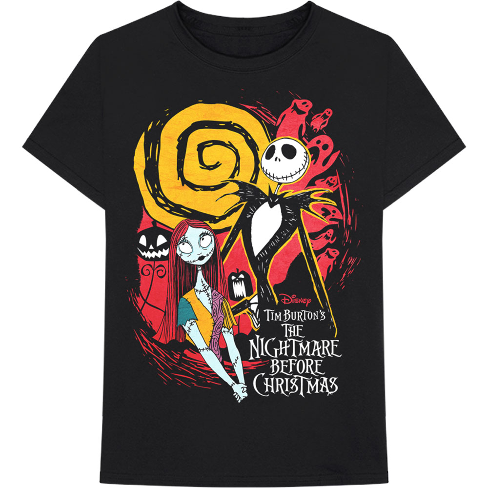 Disney Unisex T-Shirt The Nightmare Before Christmas Ghosts