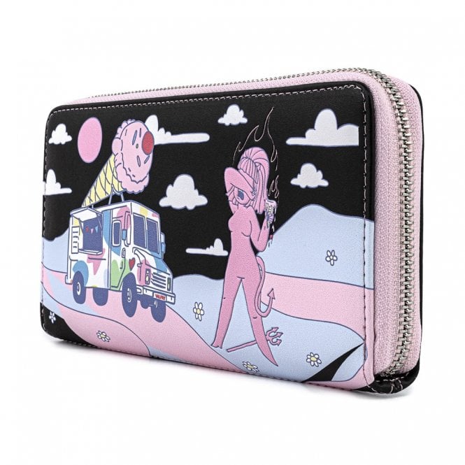 Loungefly Valfre Lucy Ice Cream Truck Zip Around Wallet