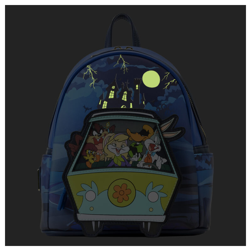 Loungefly Warner Bros 100th Anniversary Looney Tunes Scooby Doo Mash Up Mini Backpack