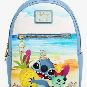 Loungefly Disney Lilo and Stitch Mini Backpack Bag Scrump Ducklings Pineapple