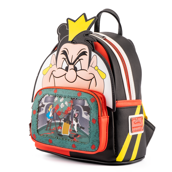 LOUNGEFLY QUEEN OF HEARTS VILLAINS SCENE MINI BACKPACK - DISNEY