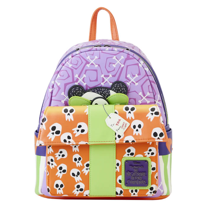 Loungefly The Nightmare Before Christmas Scary Teddy Present Mini Backpack