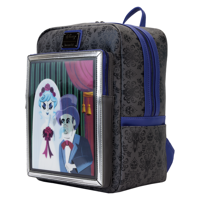 Loungefly Disney Haunted Mansion The Black Widow Bride Portrait Lenticular Mini Backpack