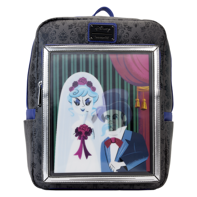 Loungefly Disney Haunted Mansion The Black Widow Bride Portrait Lenticular Mini Backpack